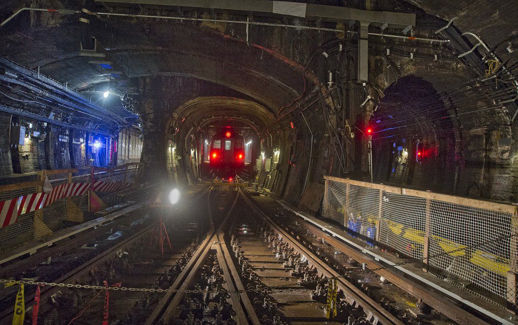 Fix & Fortify work on the Montague Tunnel (MTA Photos)